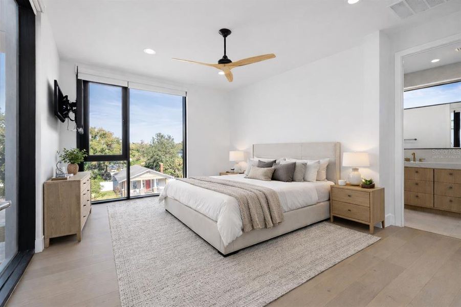 Furnished interior view inside a new home in , Tampa (Image 18).