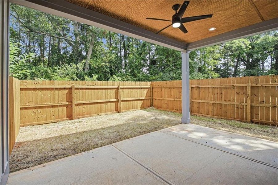 Exterior details and patio area of a home in , Atlanta (Image 3). Exterior details and patio area of a home in , Atlanta (Image 3).