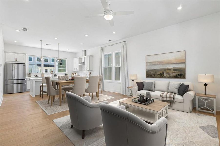 Furnished interior view inside a new home in , Alpharetta (Image 7).