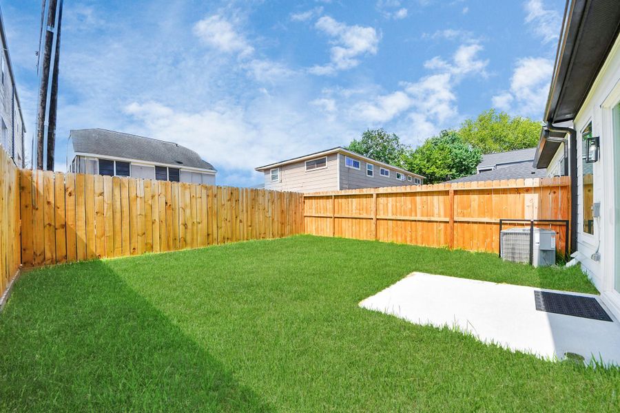 Private backyard Private backyard