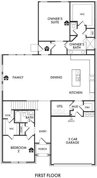2D floor plan layout for the Phoenix by Impression Homes in De Berry Reserve, Royse City, TX (Image 3). 2D floor plan layout for the Phoenix by Impression Homes in De Berry Reserve, Royse City, TX (Image 3).