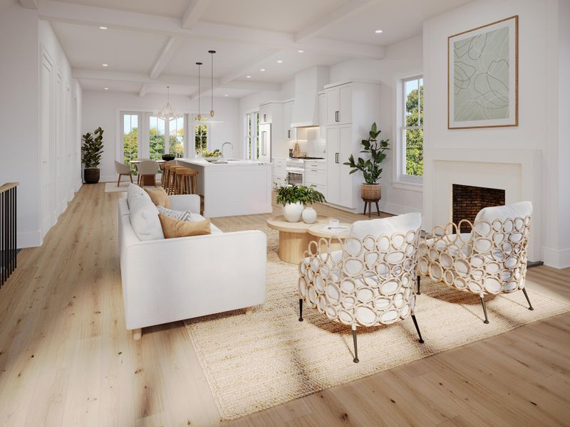 Furnished interior view inside a new home in , Seabrook Island (Image 6).