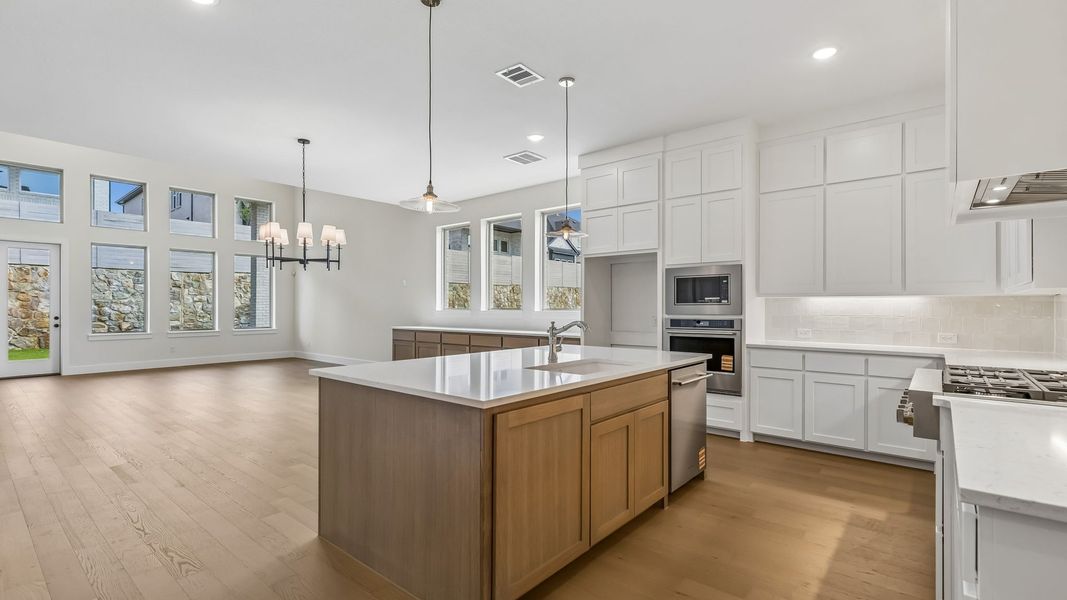 Furnished interior view inside a new home in Painted Tree 50' Series, McKinney (Image 4).