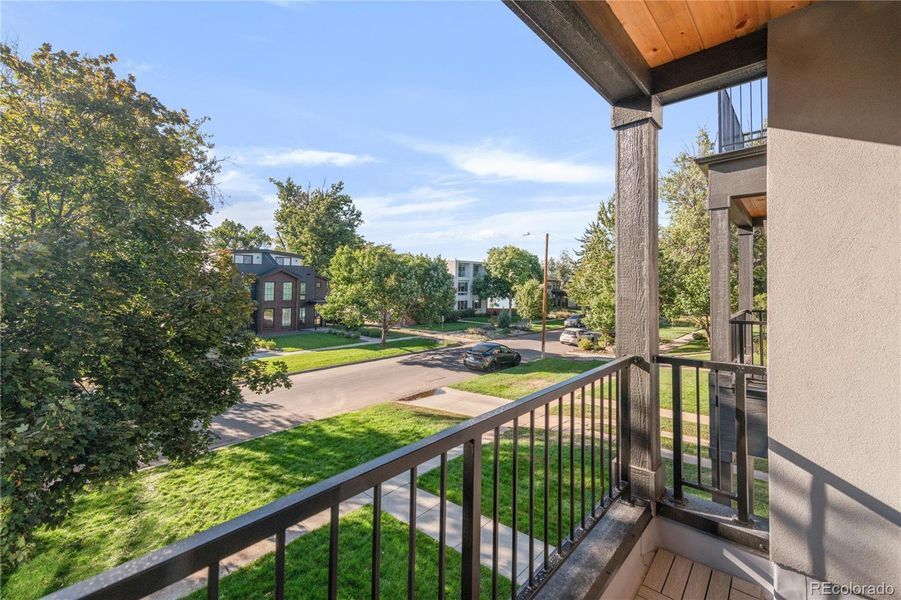 Balcony off 3rd Bedroom