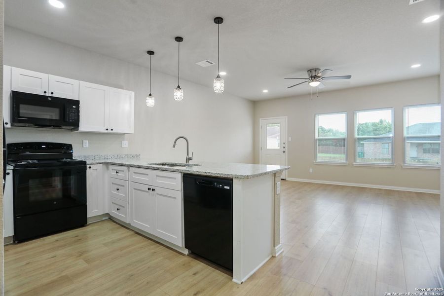 Furnished interior view inside a new home in , San Antonio (Image 3).