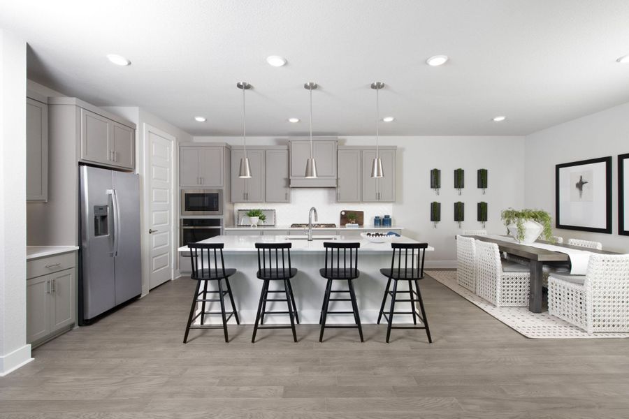 Furnished interior view inside a new home in The Retreat at Harvest, Argyle (Image 5).