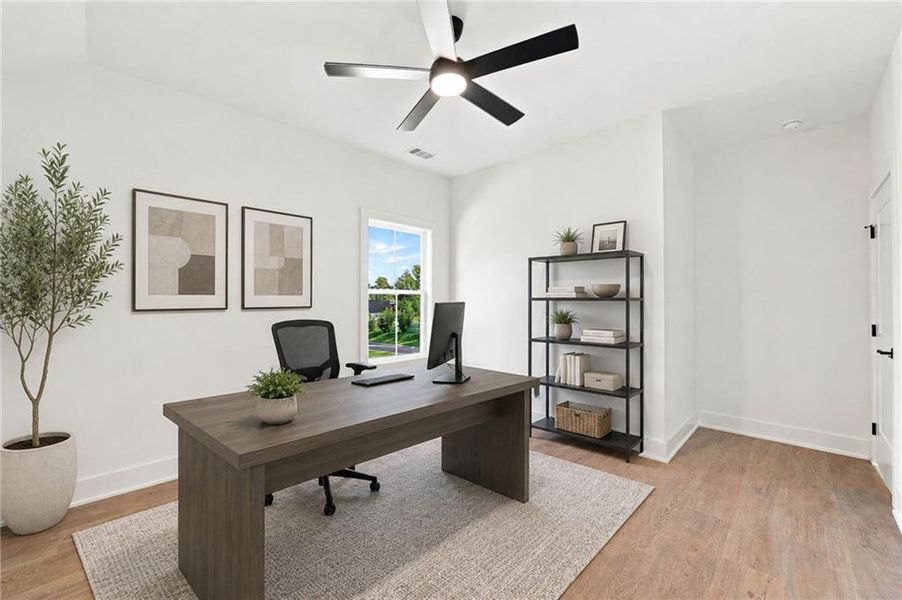 Furnished interior view inside a new home in , Ball Ground (Image 42).