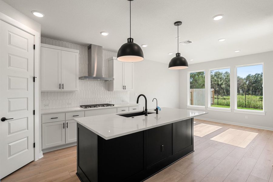 Furnished interior view inside a new home in Lariat, Liberty Hill (Image 10).