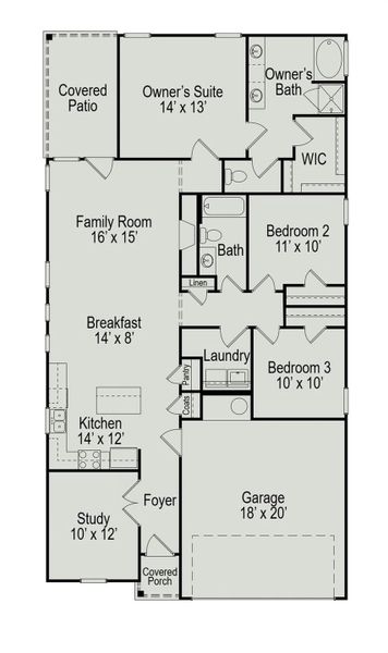 2D floor plan layout of this home in , Fulshear, TX (Image 2). 2D floor plan layout of this home in , Fulshear, TX (Image 2).