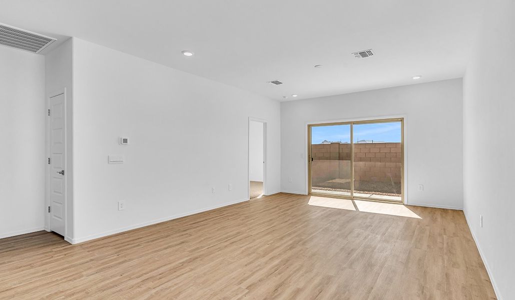Spacious, unfurnished interior of a new home in Coronet at Gladden Farms, Marana (Image 19). Spacious, unfurnished interior of a new home in Coronet at Gladden Farms, Marana (Image 19).