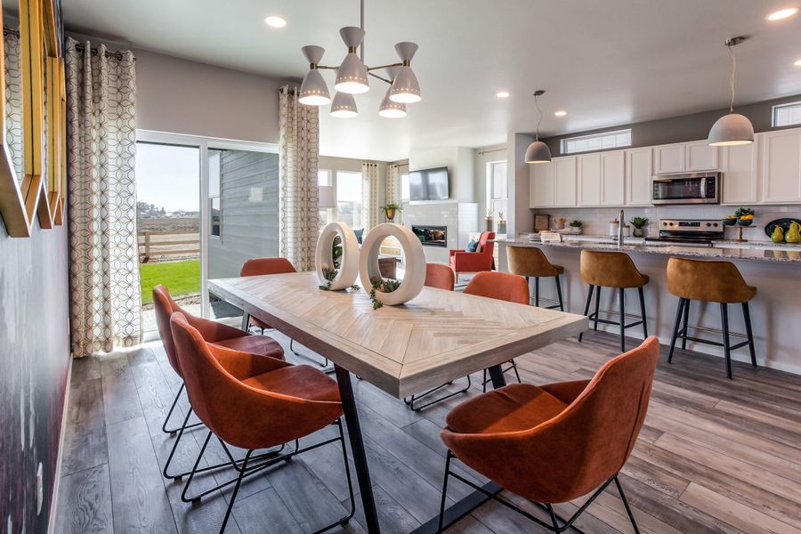 Representative furnished interior of a home built from the Rowling by Hartford Homes in Trailside, Timnath (Image 8).