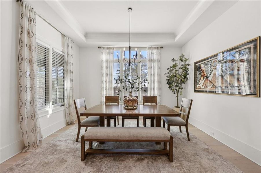 Furnished interior view inside a new home in , Suwanee (Image 45).