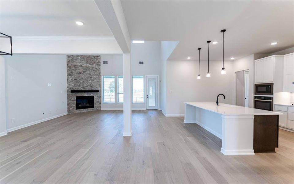 Furnished interior view inside a new home in Heath Golf & Yacht Club, Heath (Image 3).