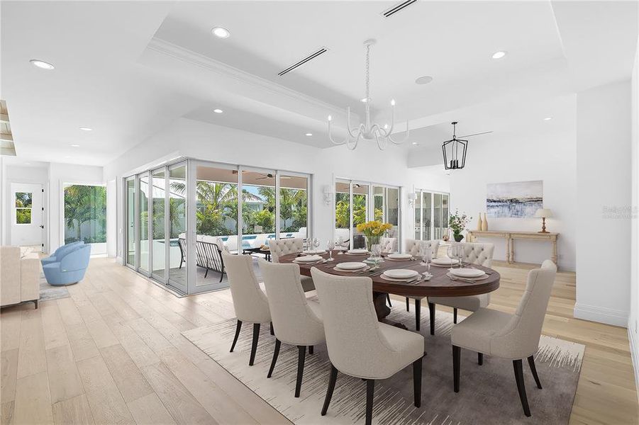 Furnished interior view inside a new home in , Boca Grande (Image 23).