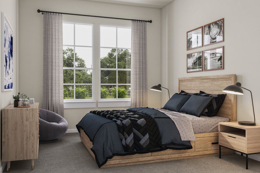 Representative furnished interior of a home built from the Rainey by Tri Pointe Homes in Lariat, Liberty Hill (Image 11).