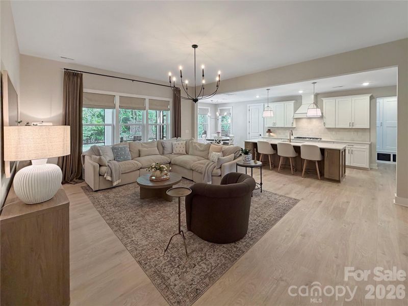 10' ceilings in the great room