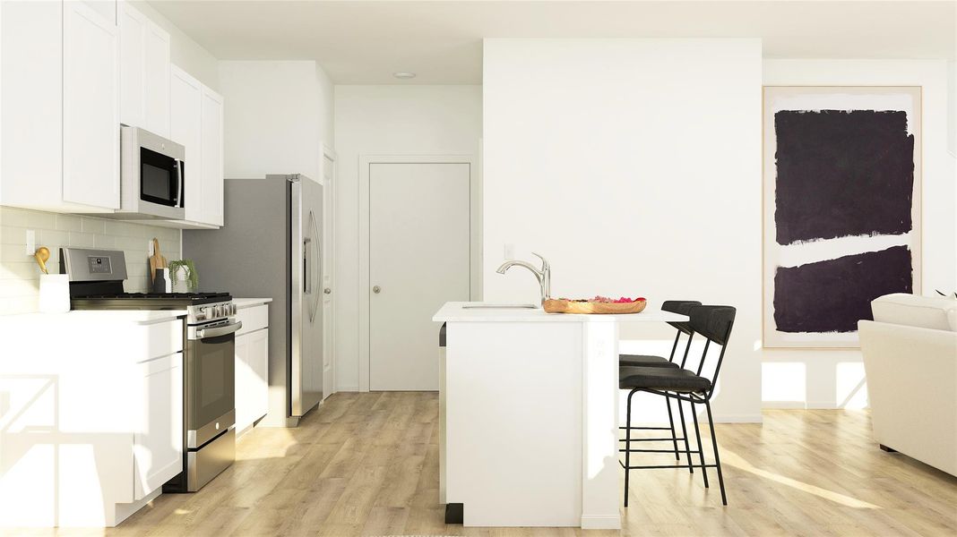 Furnished interior view inside a new home in Woodfield Preserve: Ridgepointe Collection, Georgetown (Image 3). Furnished interior view inside a new home in Woodfield Preserve: Ridgepointe Collection, Georgetown (Image 3).