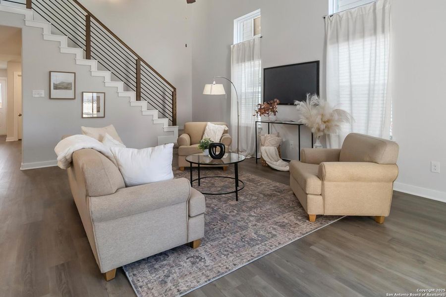 Furnished interior view inside a new home in Katzer Ranch, Converse (Image 19). Furnished interior view inside a new home in Katzer Ranch, Converse (Image 19).