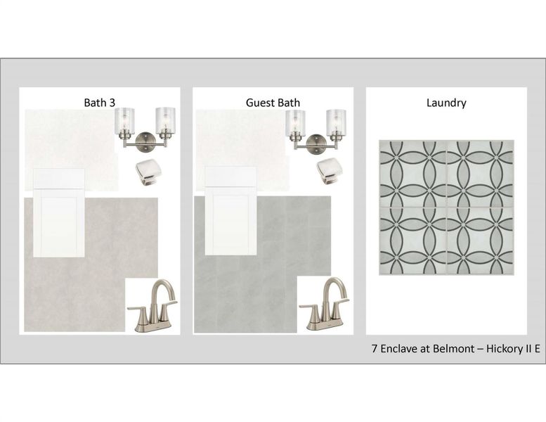 Sample of building materials used in homes in Enclave at Belmont, Belmont (Image 19).