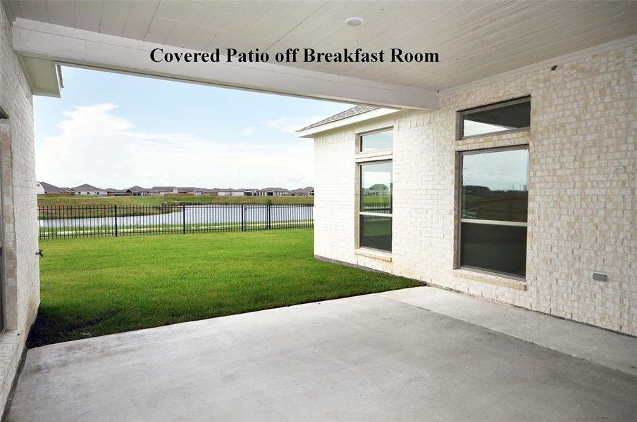 Covered Patio with a view