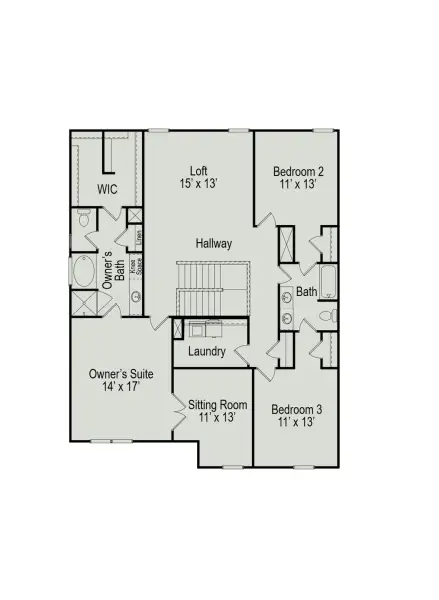 2D floor plan layout of this home in Fulshear Lakes, Fulshear, TX (Image 3). 2D floor plan layout of this home in Fulshear Lakes, Fulshear, TX (Image 3).