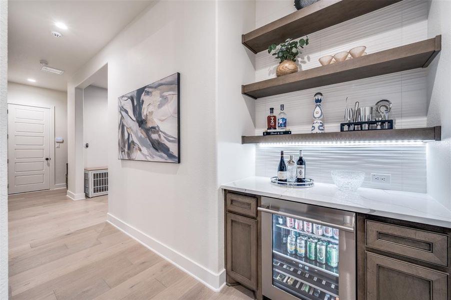 Furnished interior view inside a new home in , Oak Point (Image 14).