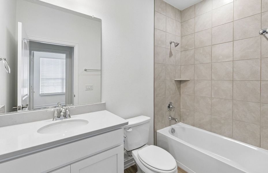 Furnished interior view inside a new home in Whitewing Trails, Princeton (Image 10).