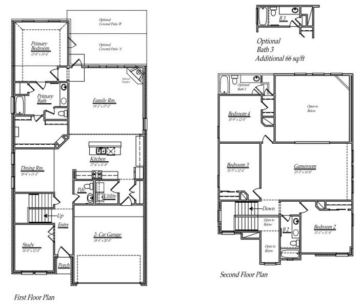 2D floor plan layout of this home in River Ranch, Dayton, TX (Image 4). 2D floor plan layout of this home in River Ranch, Dayton, TX (Image 4).