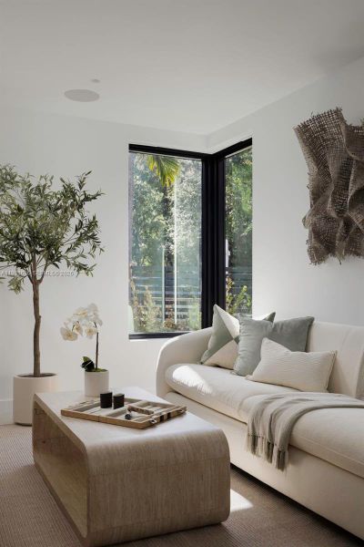 Furnished interior view inside a new home in , Miami (Image 9).