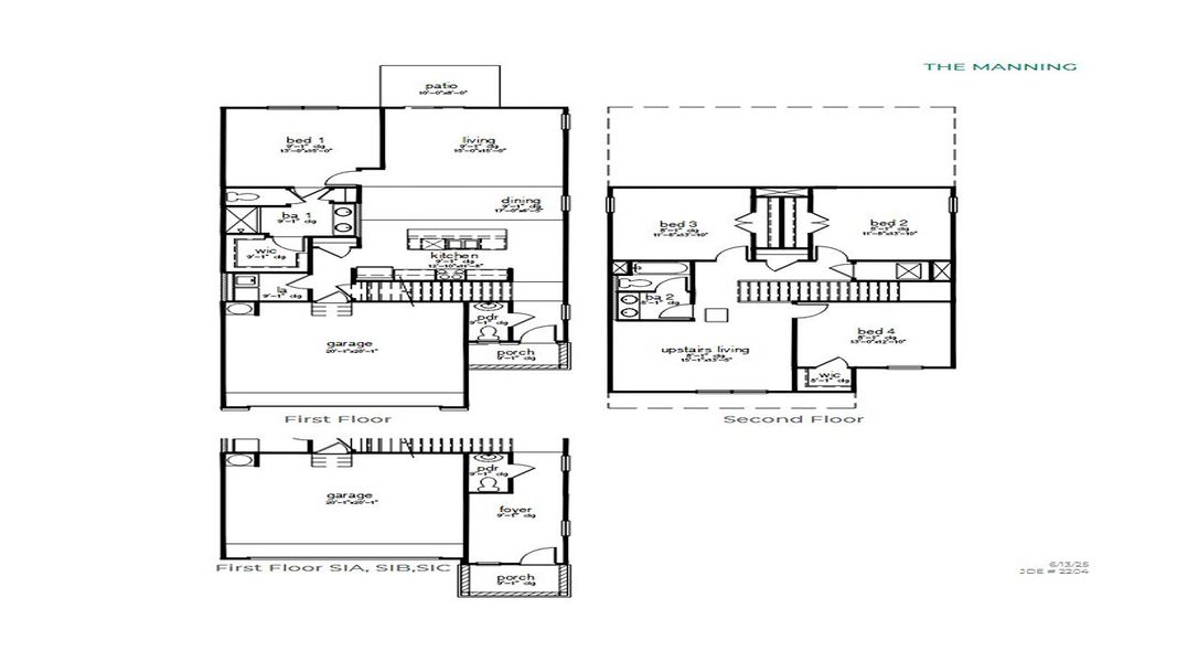 2D floor plan layout for the Manning by D.R. Horton in The Garrison, Summerville, SC (Image 2). 2D floor plan layout for the Manning by D.R. Horton in The Garrison, Summerville, SC (Image 2).