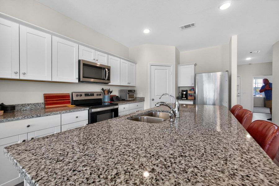 Furnished interior view inside a new home in Harrington Trails at The Canopies, New Caney (Image 27).