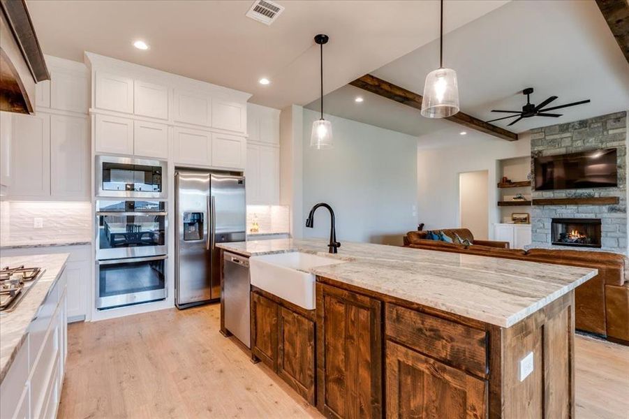 Furnished interior view inside a new home in , Godley (Image 27).
