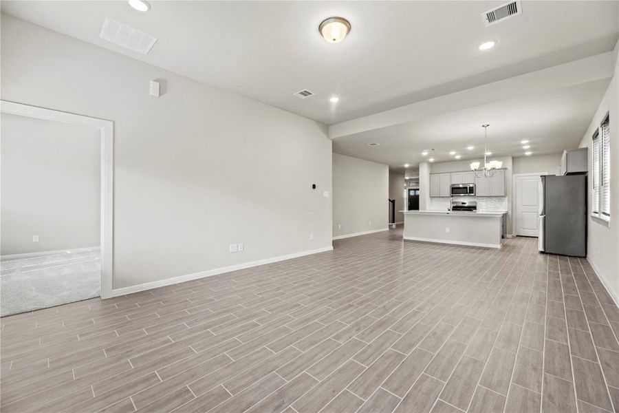 Spacious living room.