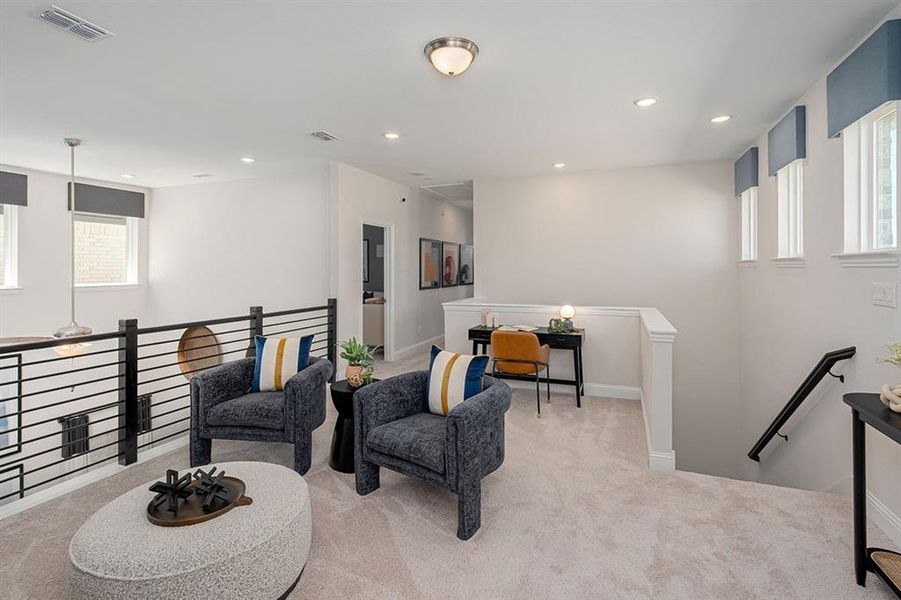 Furnished interior view inside a new home in Dominion at Brookhollow, Prosper (Image 10).