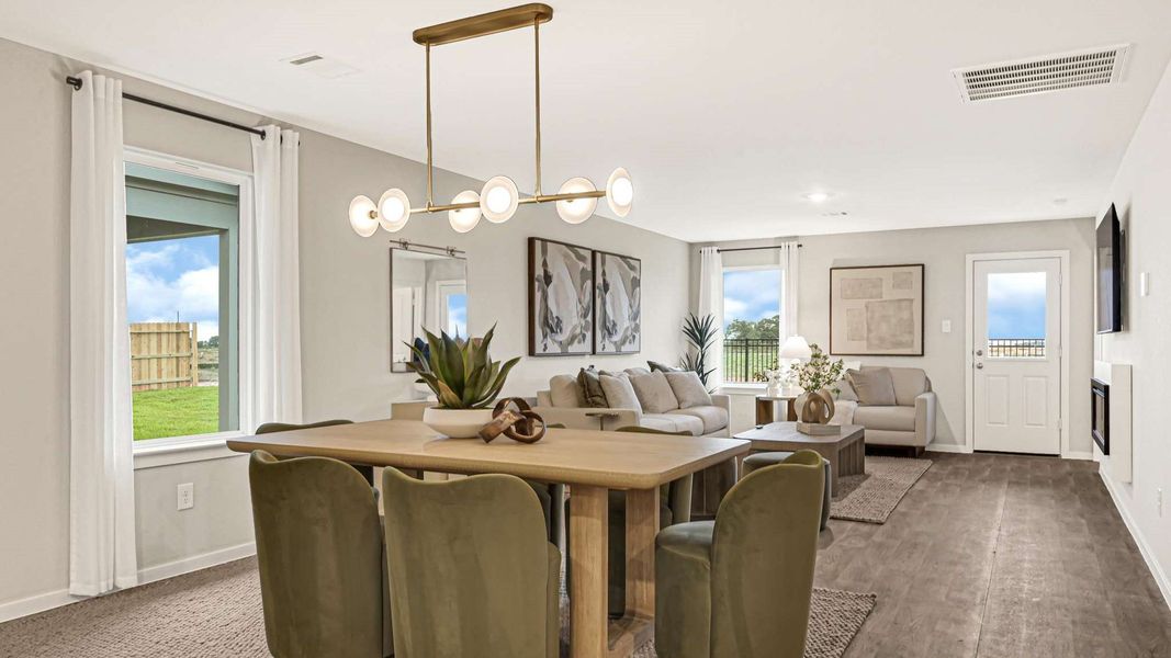 Furnished interior view inside a new home in Milo Farms, Needville (Image 9).
