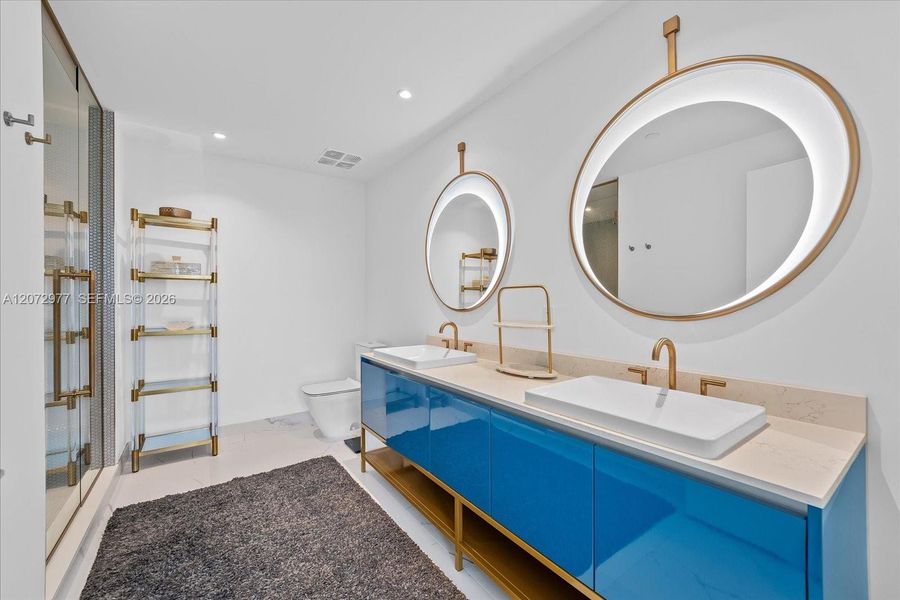 Furnished interior view inside a new home in , Miami (Image 9).