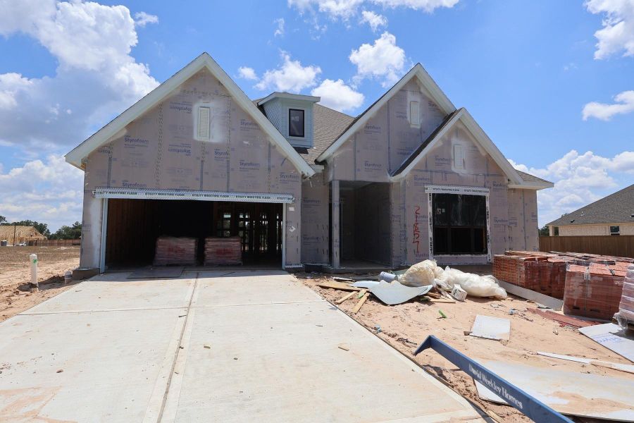 In-progress construction of a new home in The Highlands Encore - Harbor Collection, Porter, TX (Image 8). In-progress construction of a new home in The Highlands Encore - Harbor Collection, Porter, TX (Image 8).