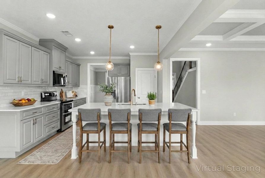 Furnished interior view inside a new home in Tillery Park, Grovetown (Image 14). Furnished interior view inside a new home in Tillery Park, Grovetown (Image 14).