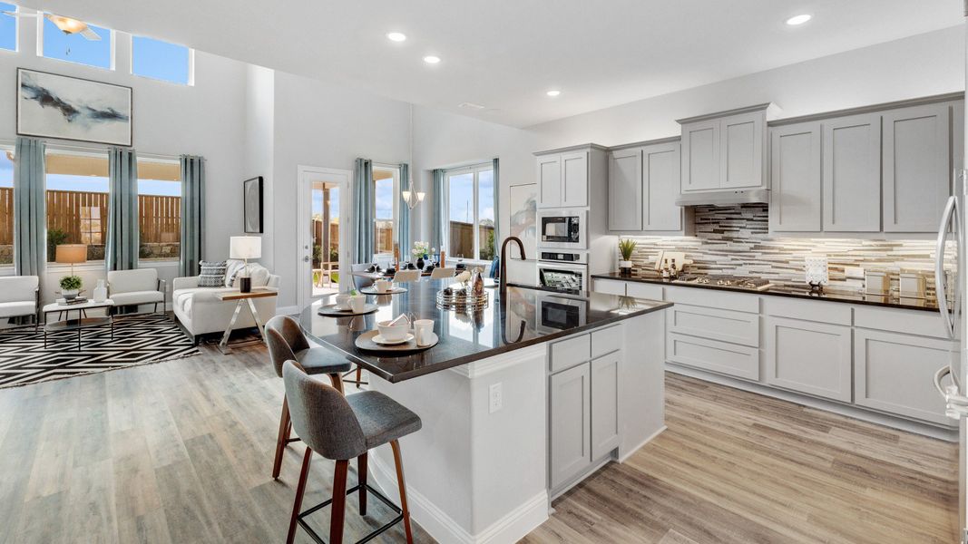 Representative furnished interior of a home built from the Magnolia by Brightland Homes in Anna Ranch, Anna (Image 3).