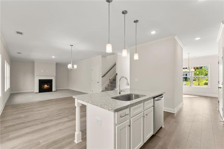 Furnished interior view inside a new home in , Dawsonville (Image 7).