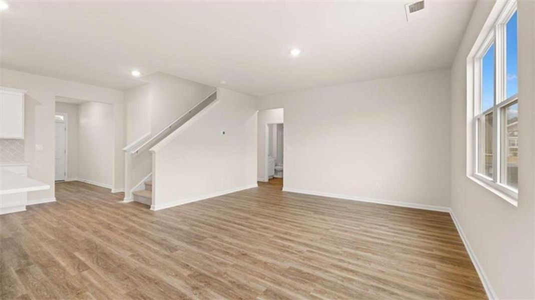 Spacious, unfurnished interior of a new home in The Preserve at Agricultural Village, Perry (Image 15). Spacious, unfurnished interior of a new home in The Preserve at Agricultural Village, Perry (Image 15).