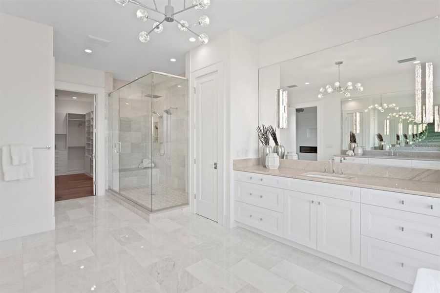 Furnished interior view inside a new home in , St. Petersburg (Image 42).