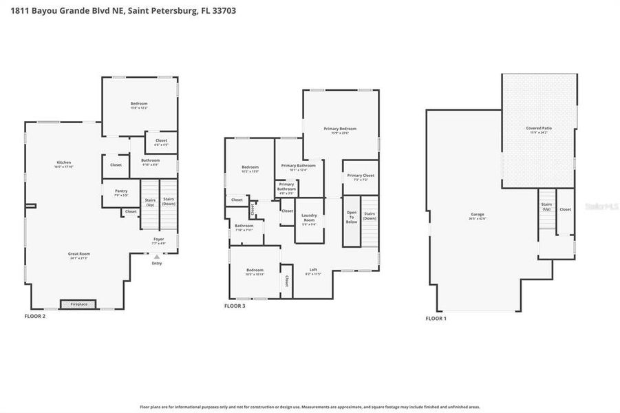2D floor plan layout of this home in , St. Petersburg, FL (Image 5). 2D floor plan layout of this home in , St. Petersburg, FL (Image 5).