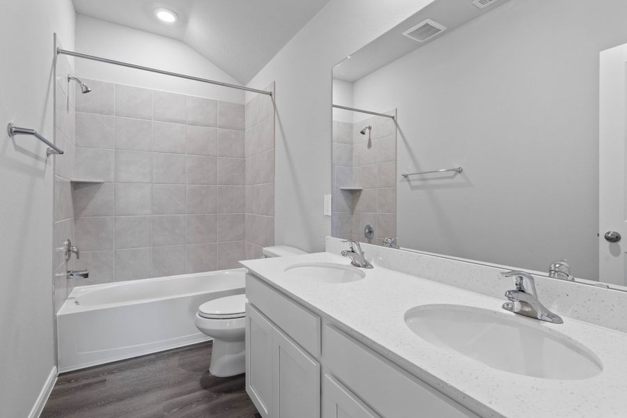 Furnished interior view inside a new home in Montgomery Ridge, Montgomery (Image 11).