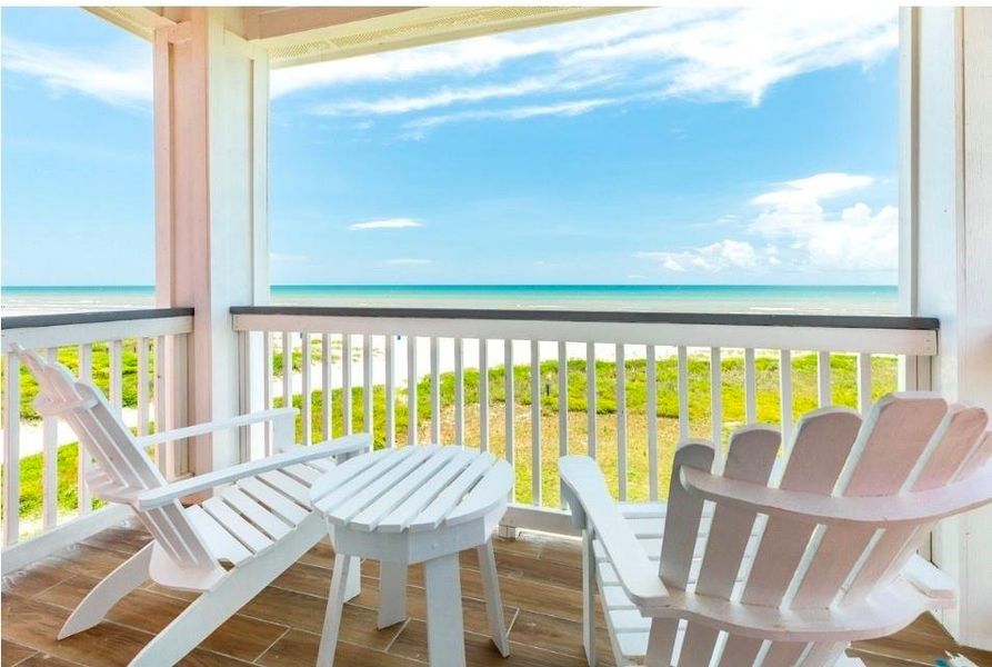 Private patio on the Second floor  bedroom # 2