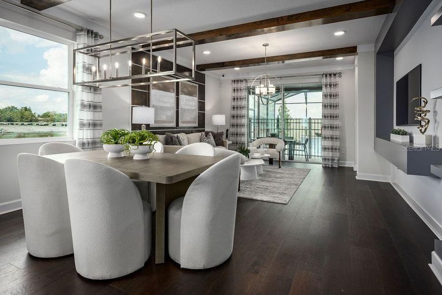 Furnished interior view inside a new home in Center Lake on the Park, St. Cloud (Image 17). Furnished interior view inside a new home in Center Lake on the Park, St. Cloud (Image 17).