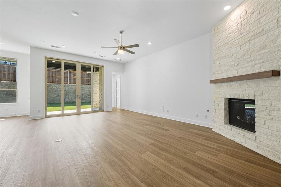 Spacious, unfurnished interior of a new home in Wildflower Ranch: Artisan Series - 60ft. lots, Dish (Image 15). Spacious, unfurnished interior of a new home in Wildflower Ranch: Artisan Series - 60ft. lots, Dish (Image 15).