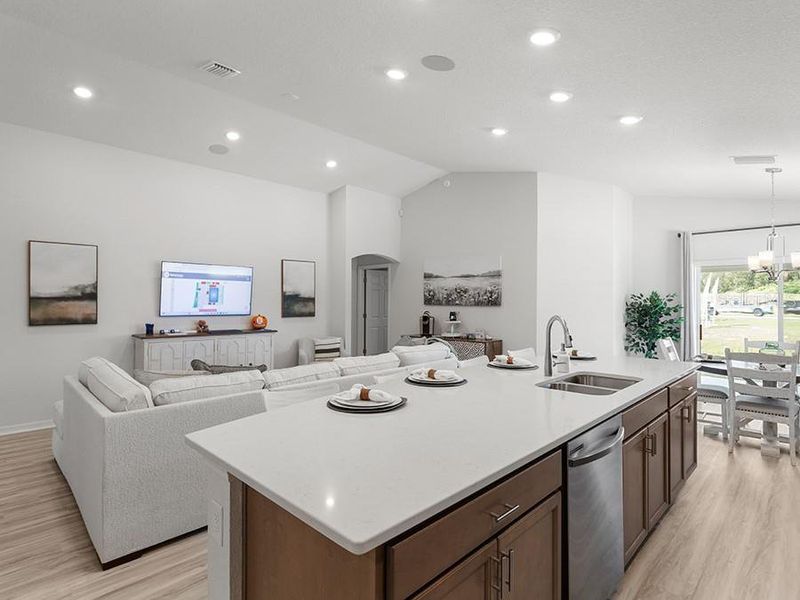 Furnished interior view inside a new home in Vista Trace, Belleview (Image 16).