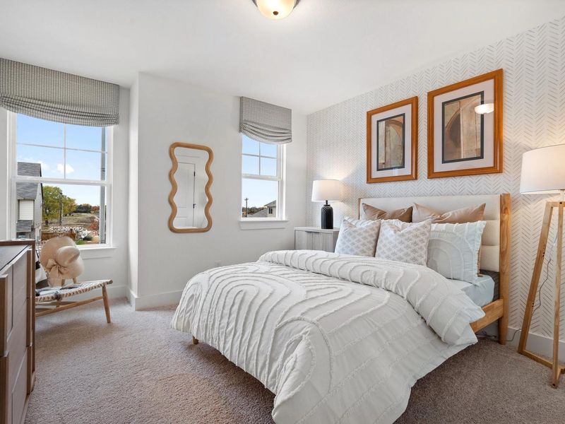 Furnished interior view inside a new home in Lake Park Villas, Wylie (Image 27).