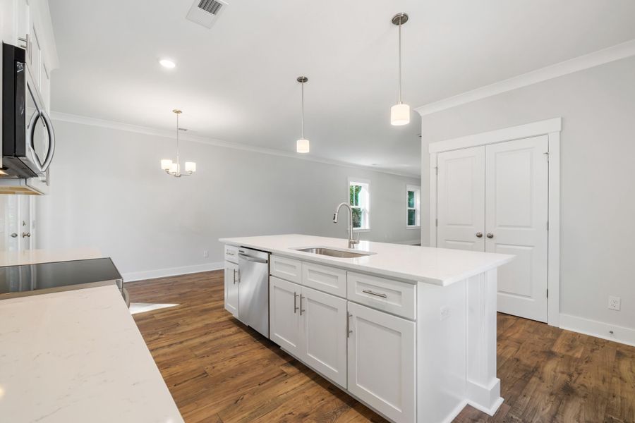 Furnished interior view inside a new home in , Johns Island (Image 9).